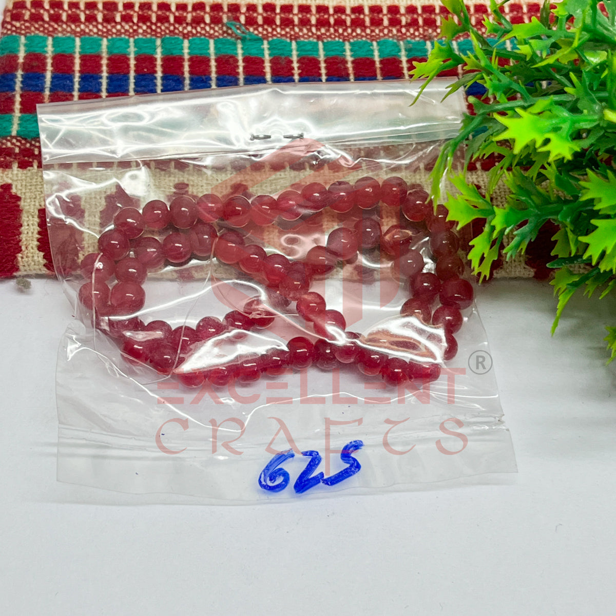 5mm Round Glass Beads (200 pcs)