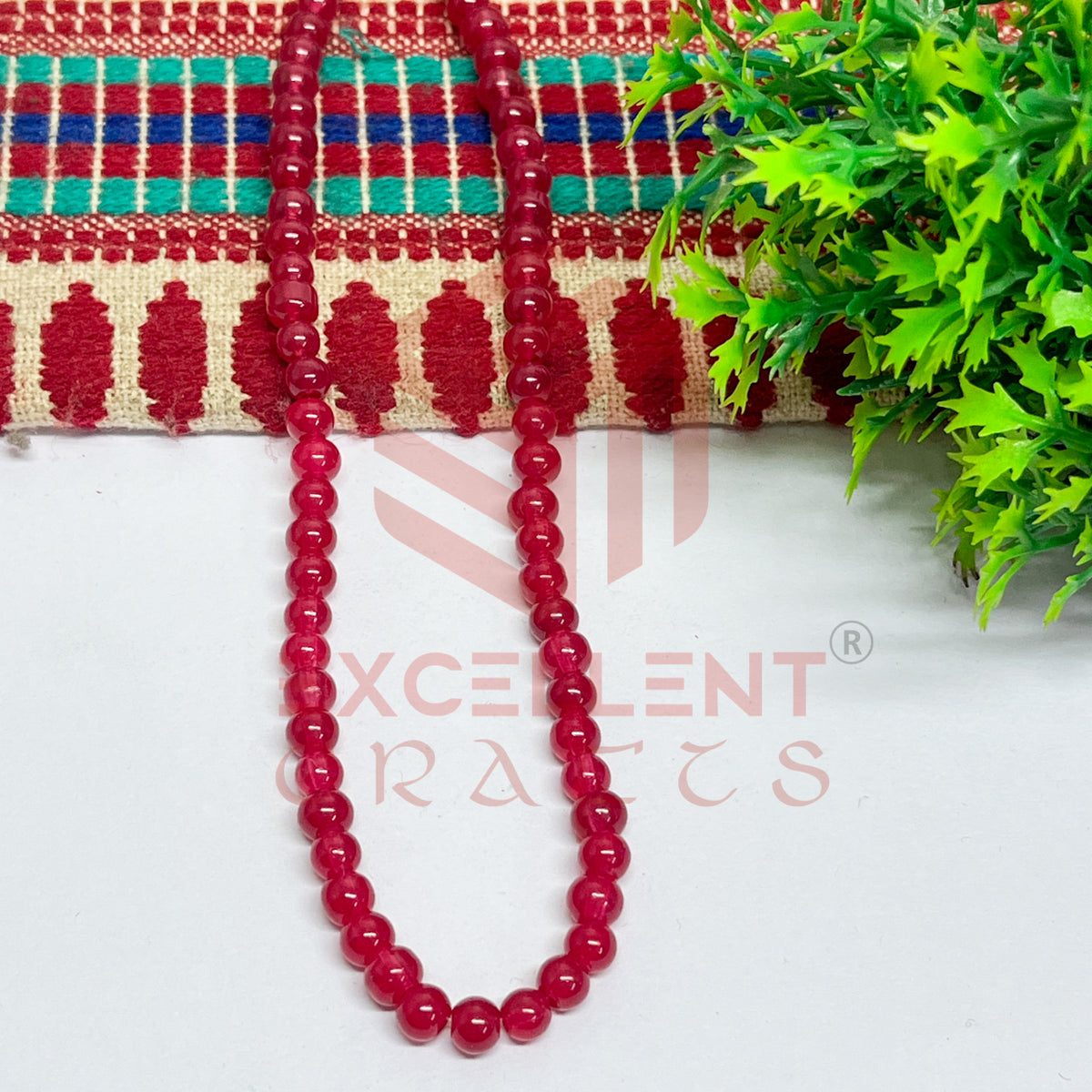 5mm Round Glass Beads (200 pcs)