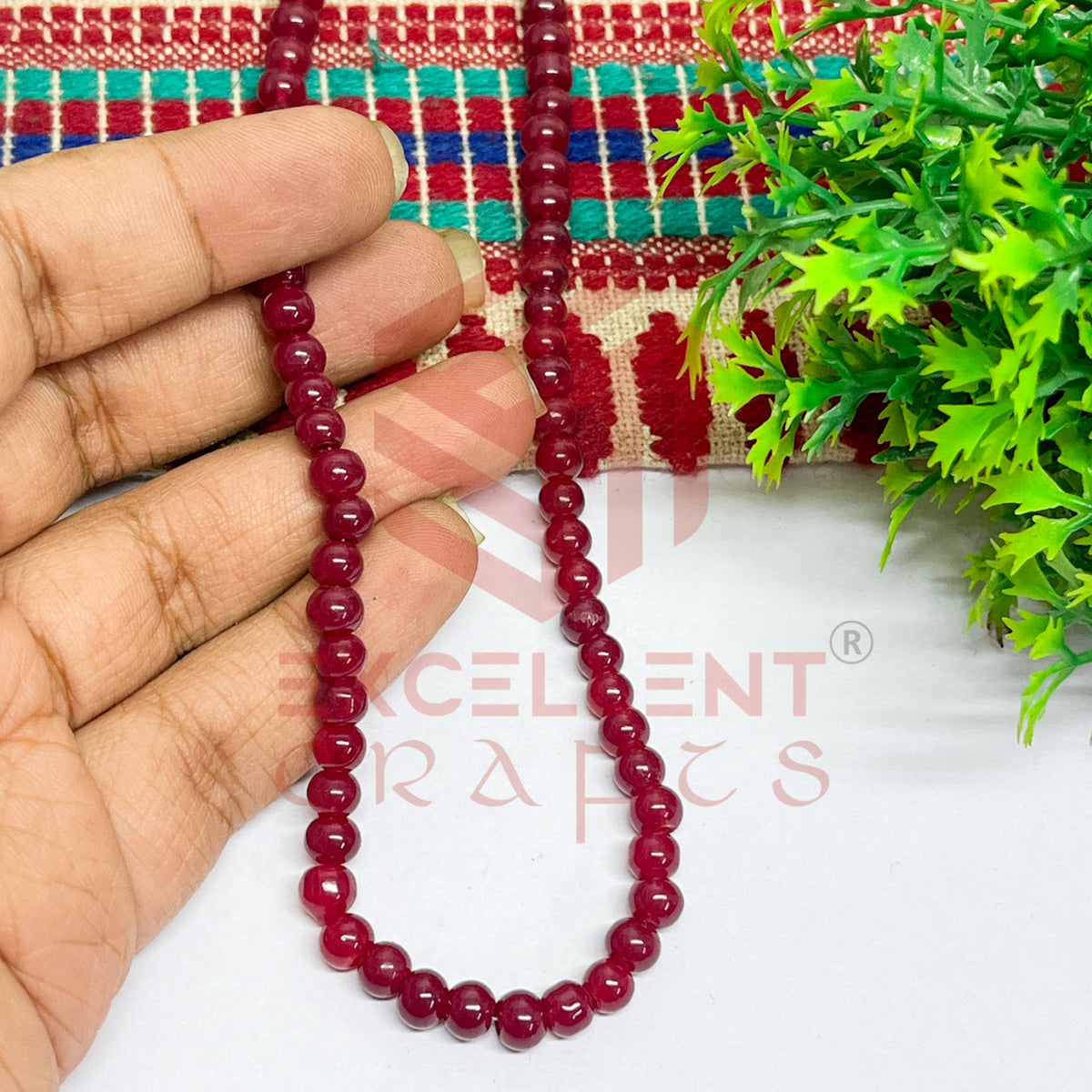 5mm Round Glass Beads (200 pcs)
