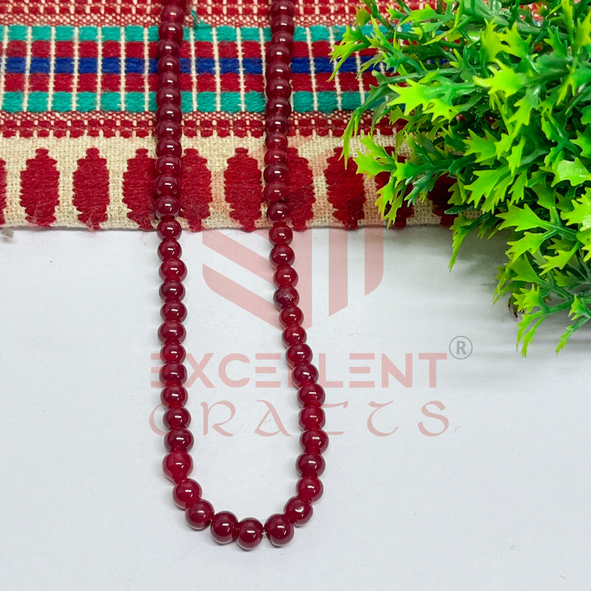 5mm Round Glass Beads (200 pcs)