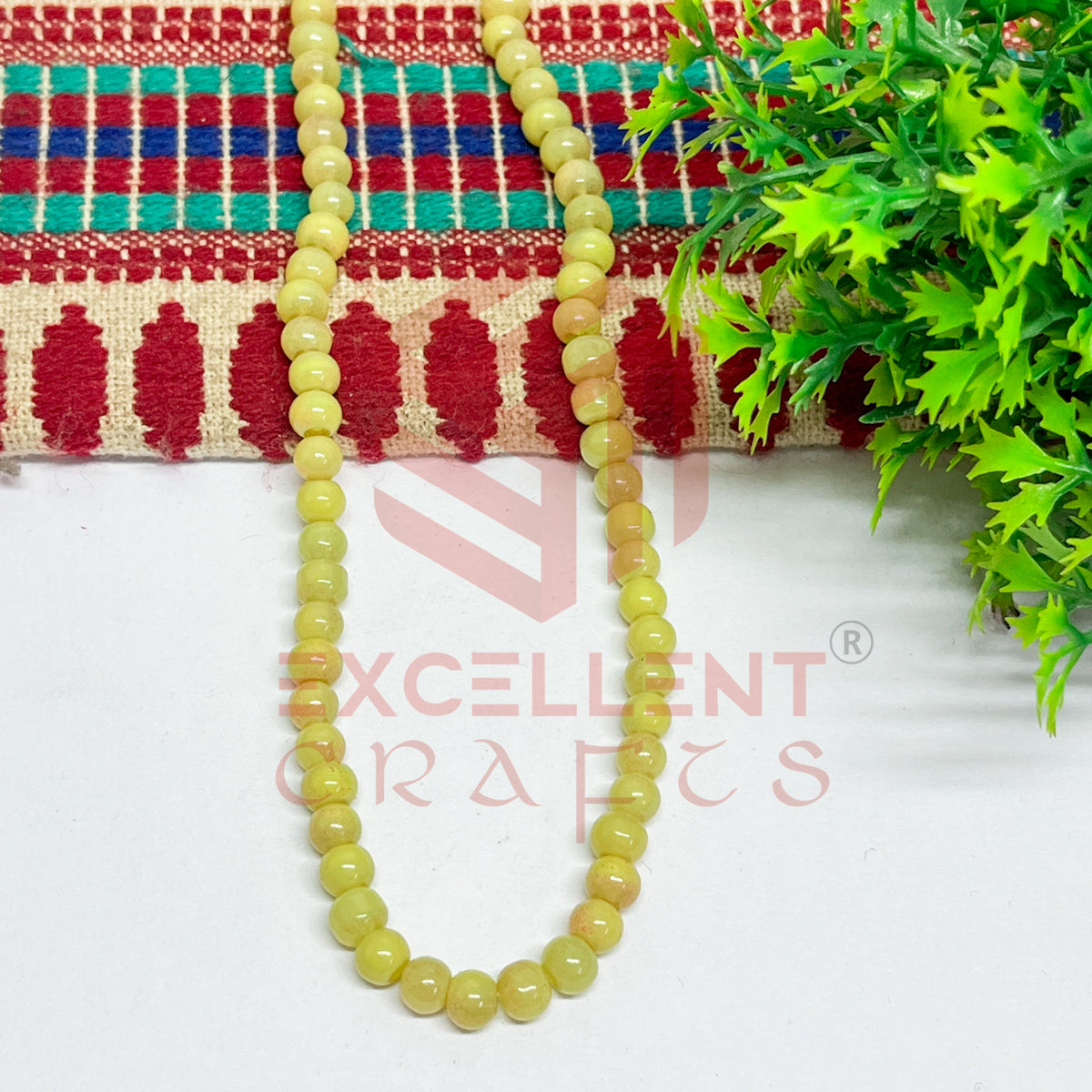 5mm Round Glass Beads (200 pcs)