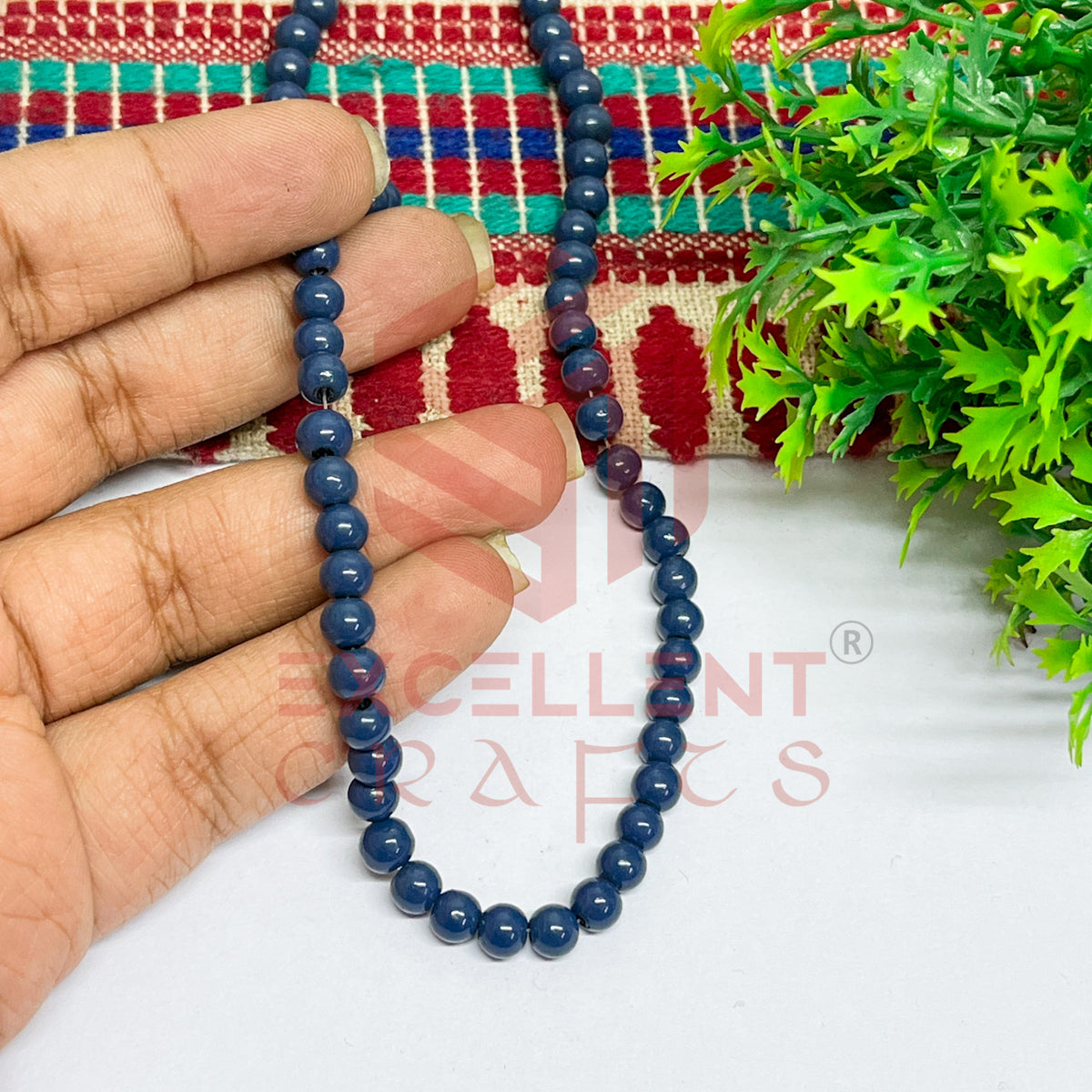 5mm Round Glass Beads (200 pcs)