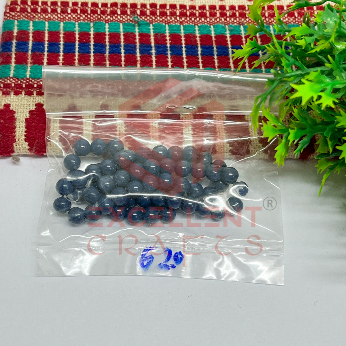 5mm Round Glass Beads (200 pcs)