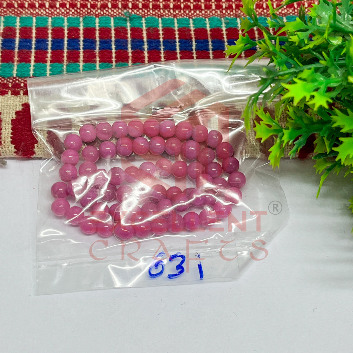 5mm Round Glass Beads (200 pcs)