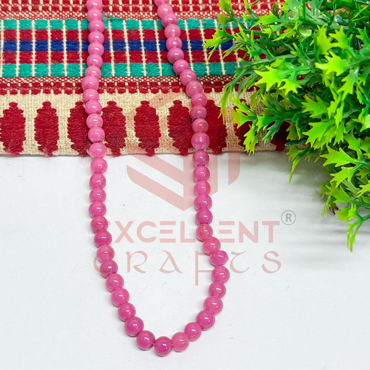 5mm Round Glass Beads (200 pcs)