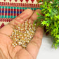 3mm Round Cream Color Pearl Loreal Charms for making Jewellery - (Pack of 10g - 200-250Pcs)