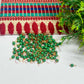 3mm Round Green Color Pearl Loreal Charms for making Jewellery - (Pack of 10g - 200-250Pcs)