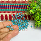 3mm Round Sky Blue /Ajanta Blue Color Pearl Loreal Charms for making Jewellery - (Pack of 10g - 200-250Pcs)