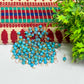 3mm Round Sky Blue /Ajanta Blue Color Pearl Loreal Charms for making Jewellery - (Pack of 10g - 200-250Pcs)