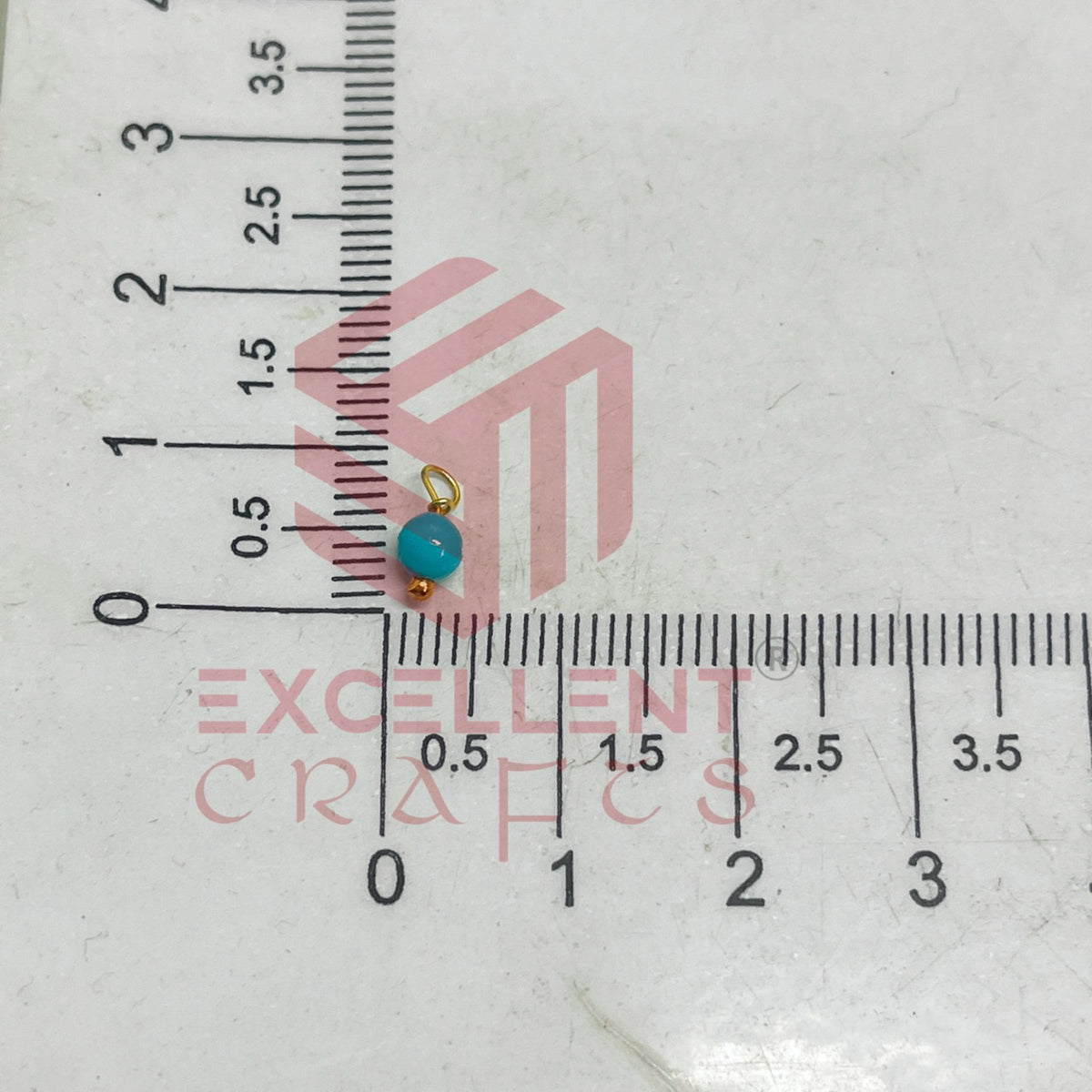 3mm Round Sky Blue /Ajanta Blue Color Pearl Loreal Charms for making Jewellery - (Pack of 10g - 200-250Pcs)