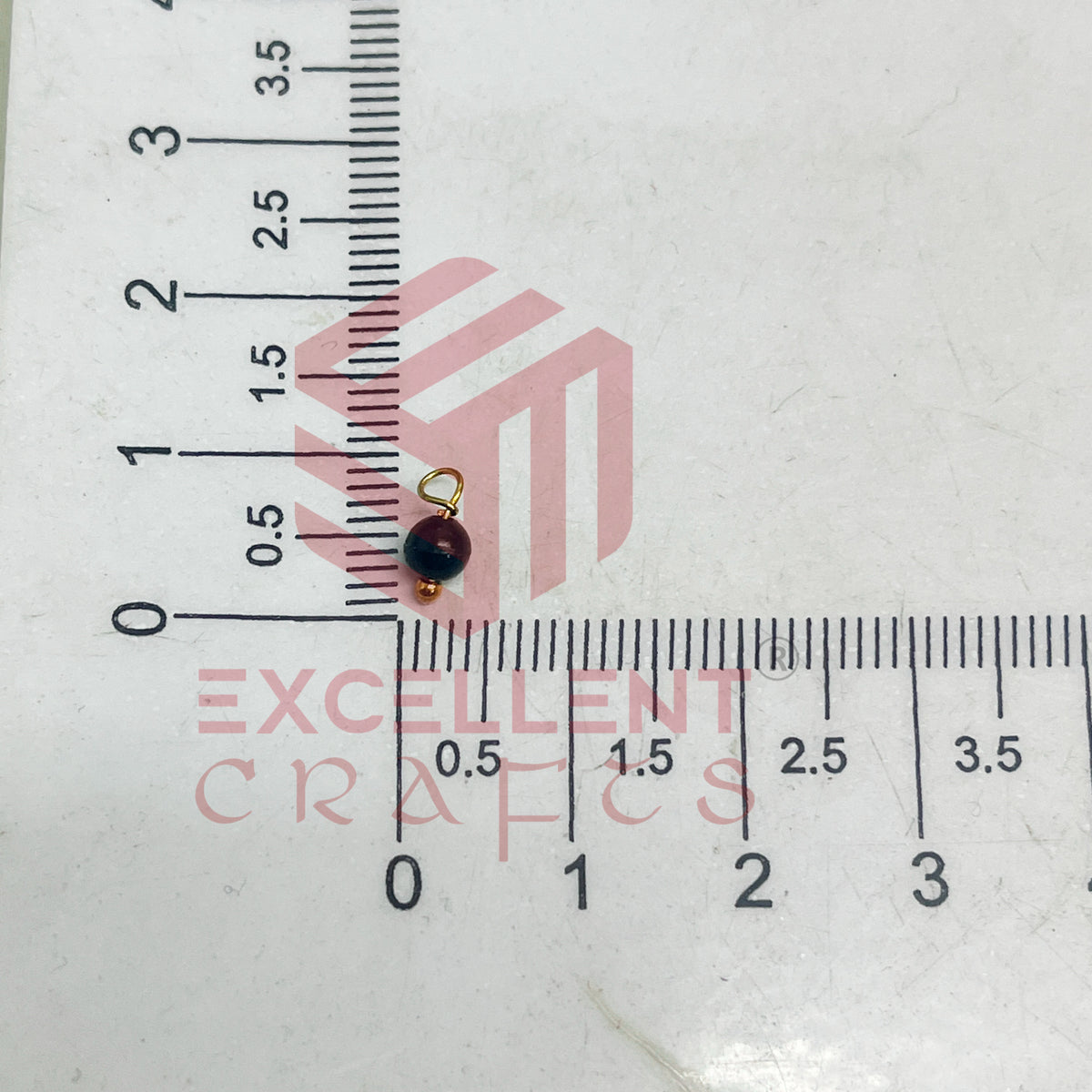 3mm Round Black Color Pearl Loreal Charms for making Jewellery - (Pack of 10g - 200-250Pcs)