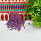 3mm Round Purple Color Pearl Loreal Charms for making Jewellery - (Pack of 10g - 200-250Pcs)