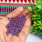 3mm Round Purple Color Pearl Loreal Charms for making Jewellery - (Pack of 10g - 200-250Pcs)