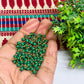 3mm Round Forest Green Color Pearl Loreal Charms for making Jewellery - (Pack of 10g - 200-250Pcs)