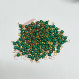 3mm Round Forest Green Color Pearl Loreal Charms for making Jewellery - (Pack of 10g - 200-250Pcs)