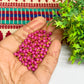 3mm Round Rani Pink Color Pearl Loreal Charms for making Jewellery - (Pack of 10g - 200-250Pcs)