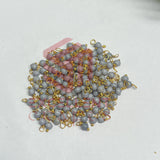 3mm Round Grey Color Pearl Loreal Charms for making Jewellery - (Pack of 10g - 200-250Pcs)