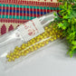 3mm Round Lemon Yellow Color Pearl Loreal Charms for making Jewellery - (Pack of 10g - 200-250Pcs)