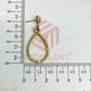 Ball Stud TearDrop Shape Texture Earring Bezels - (1Pair)