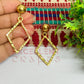 Ball Stud Diamond Shape Texture Earring Bezels - (1Pair)