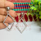 Ball Stud Diamond Shape Texture Earring Bezels - (1Pair)