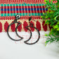 Ball Stud Halfmoon Shape Texture Earring Bezels - (1Pair)