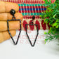 Ball Stud Pentagon Shape Texture Earring Bezels - (1Pair)