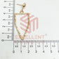Ball Stud Pentagon Shape Texture Earring Bezels - (1Pair)