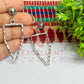 Ball Stud Pentagon Shape Texture Earring Bezels - (1Pair)