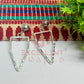 Ball Stud Pentagon Shape Texture Earring Bezels - (1Pair)