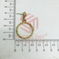 Ball Stud Round Shape Texture Earring Bezels - (1Pair)