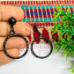 Ball Stud Round Shape Texture Earring Bezels - (1Pair)