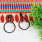 Ball Stud Round Shape Texture Earring Bezels - (1Pair)