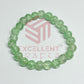 8mm Crackle Bead Bracelet Apple Green
