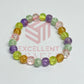 8mm Crackle Bead Bracelet Multi Color
