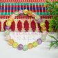 8mm Crackle Bead Bracelet Multi Color