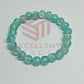 8mm Crackle Bead Bracelet Sea Green