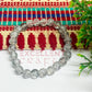 8mm Crackle Bead Bracelet Grey