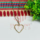 Heart Textured Pendant with Chain