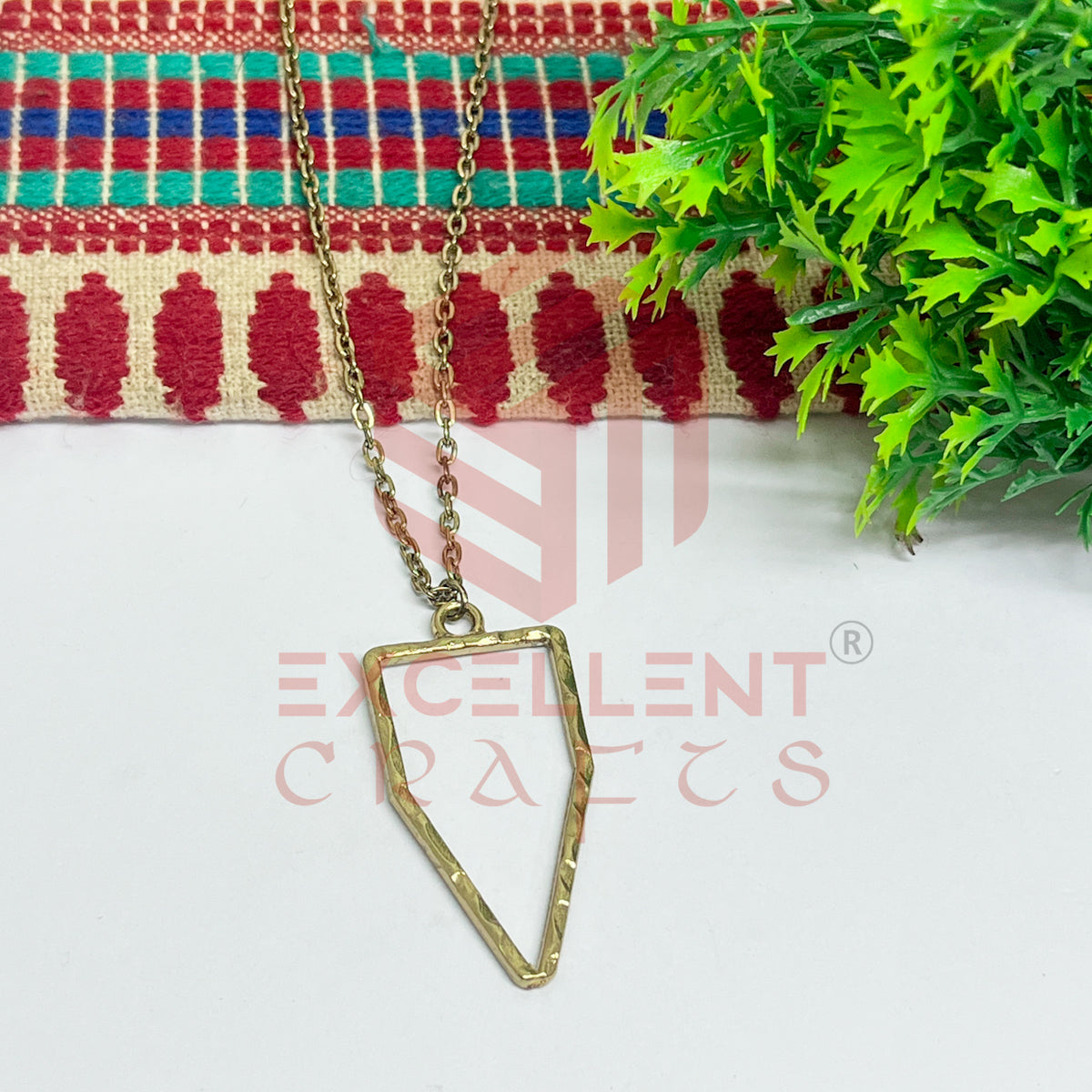 Pentagon Pendant with Chain