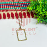 Rectangle Pendant with Chain