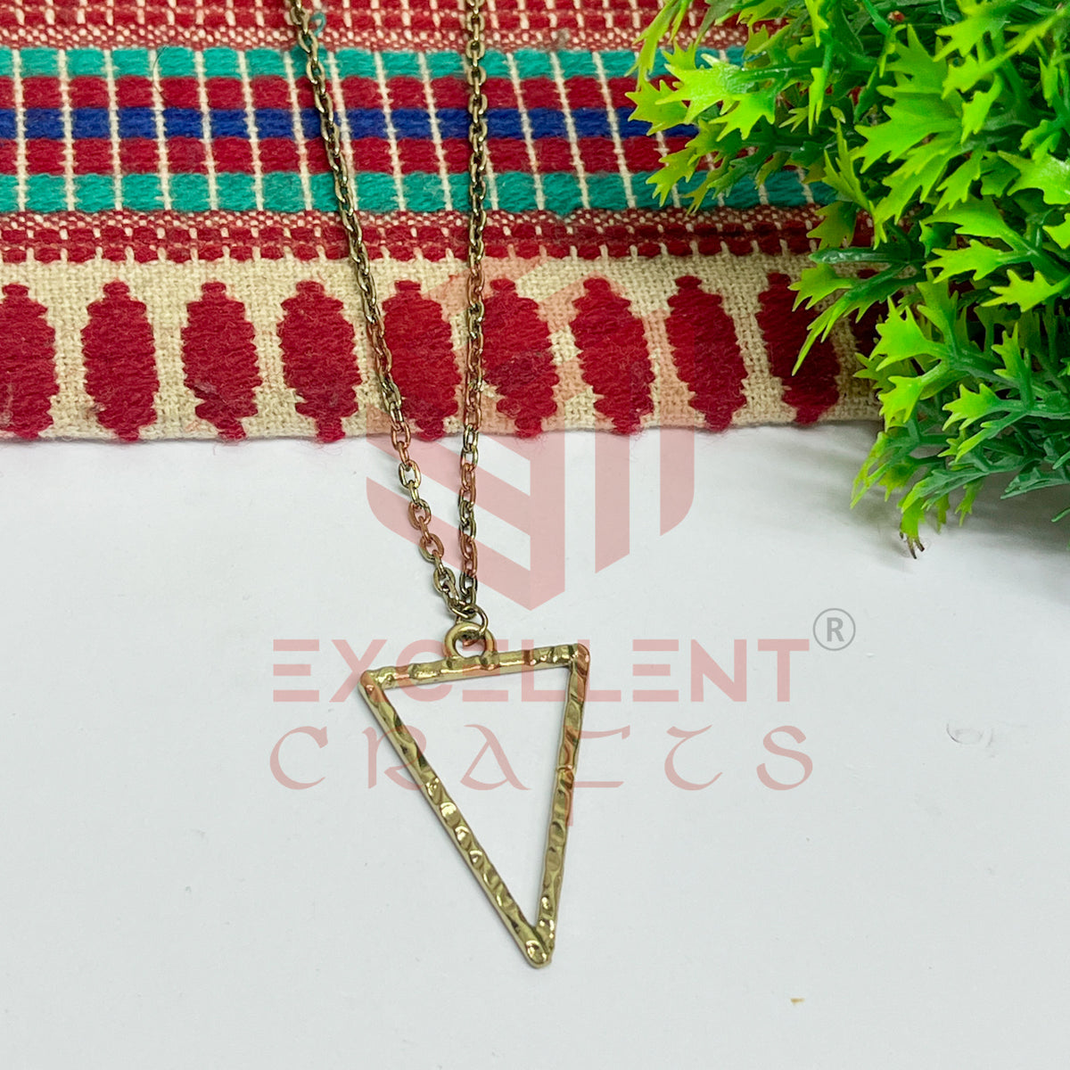 Triangle Pendant with Chain