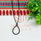Teardrop Textured Pendant with Chain
