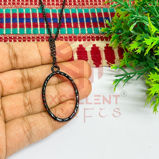 Oval Pendant with Chain