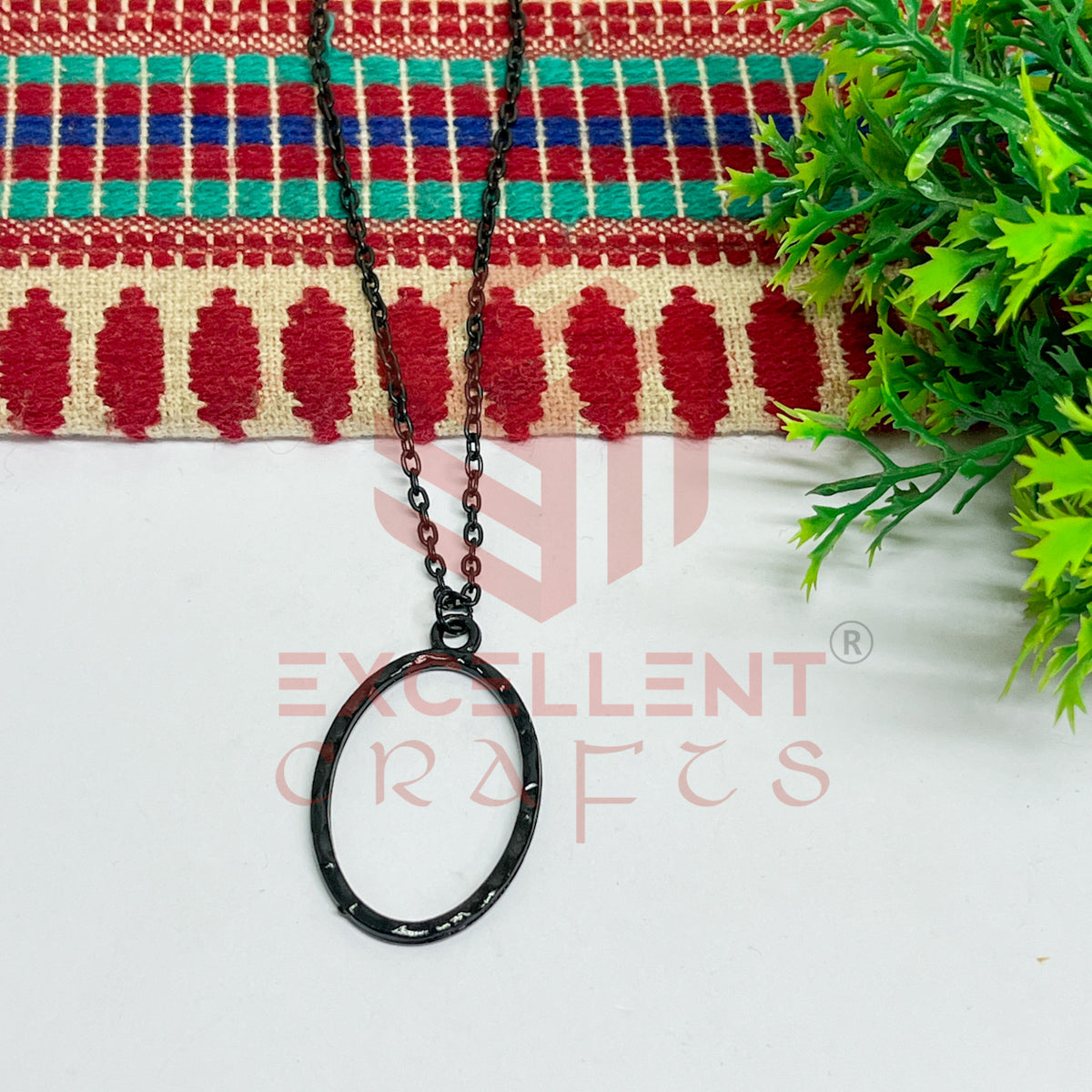Oval Pendant with Chain