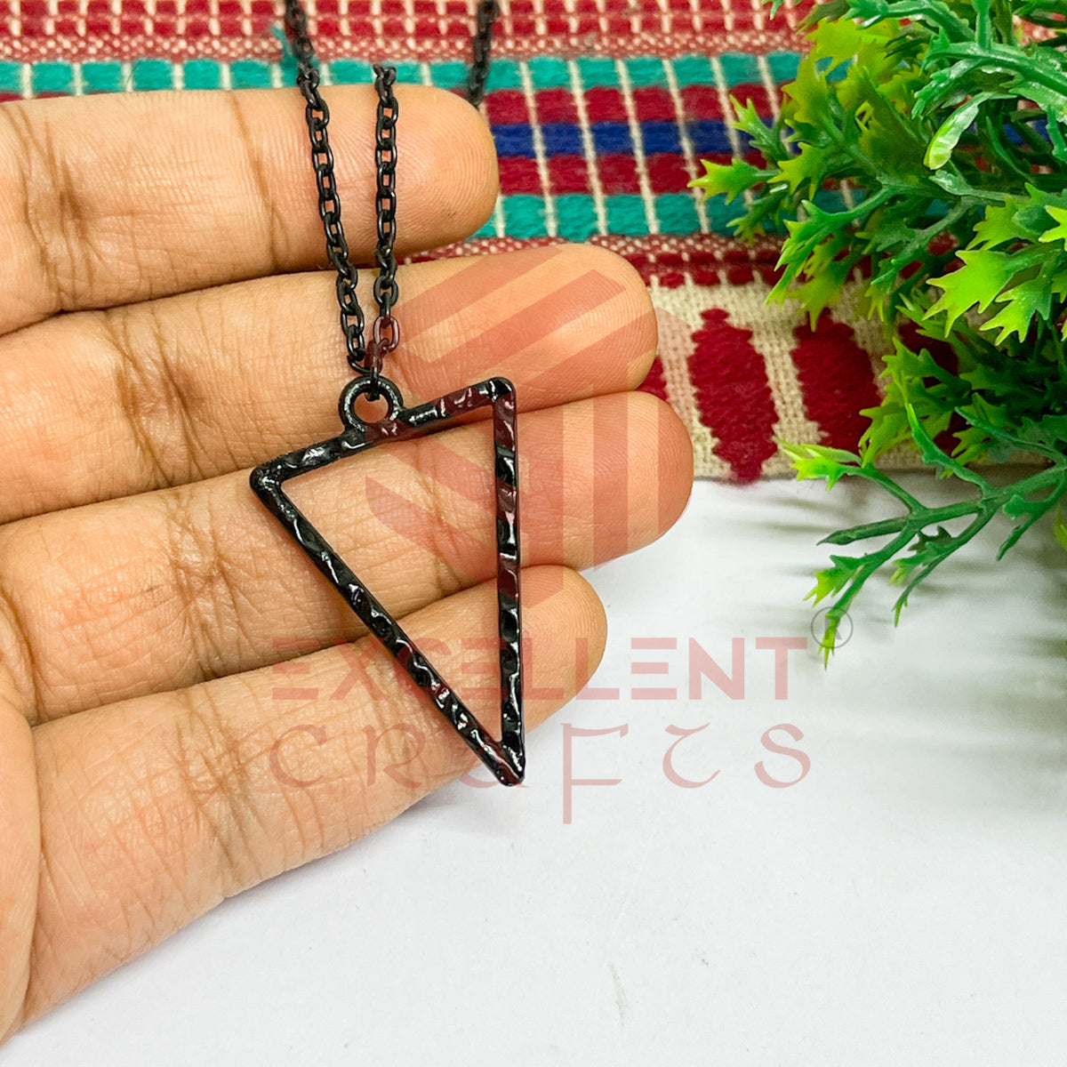 Triangle Pendant with Chain