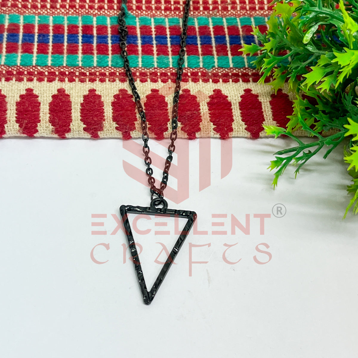 Triangle Pendant with Chain