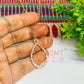 Teardrop Textured Pendant with Chain