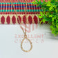 Teardrop Textured Pendant with Chain