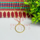 Round Pendant with Chain